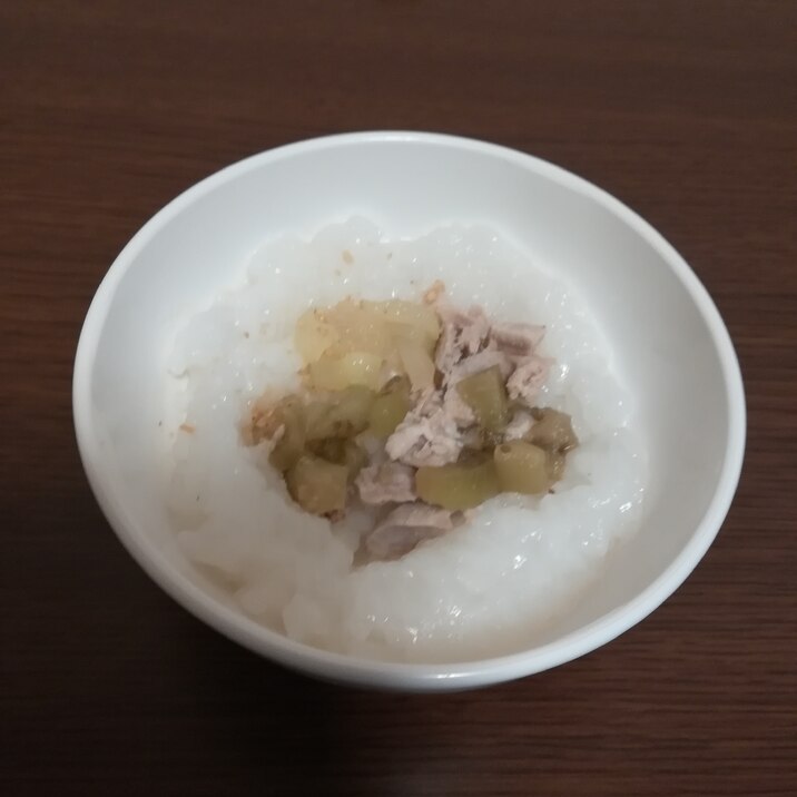 離乳食後期 きゅうりとなすのシーチキン粥 レシピ 作り方 By もん1223 楽天レシピ 離乳食後期 きゅうりとなすのシーチキン粥 レシピ 作り方 By もん1223 楽天レシピ